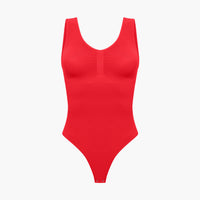 Tanktop shapewear bodysuit met string