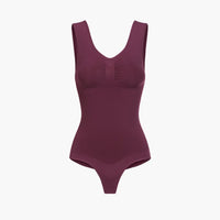 Tanktop shapewear bodysuit met string