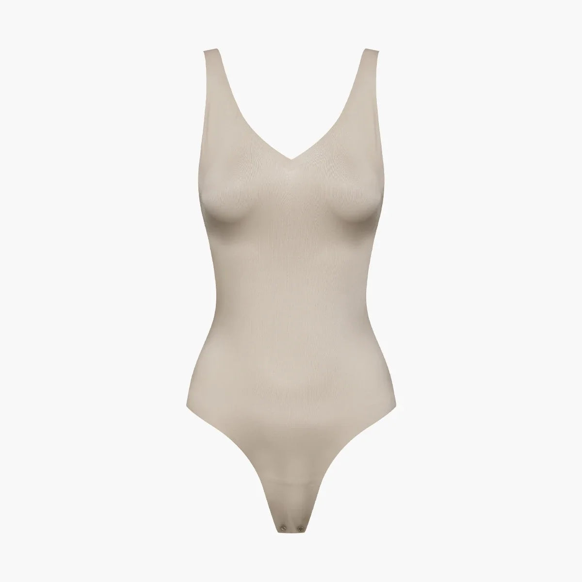 Glanzende shaping bodysuit met string