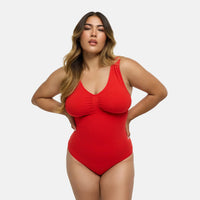 Tanktop shapewear bodysuit met string
