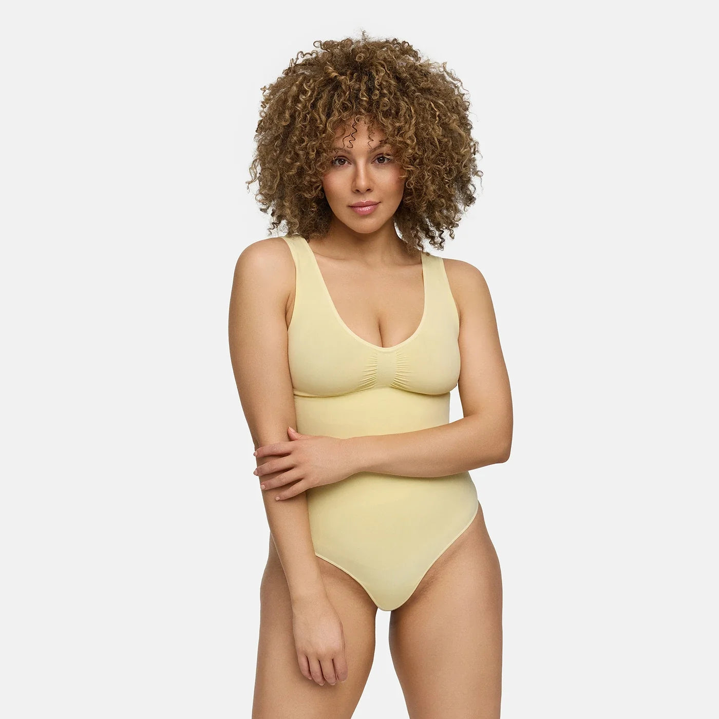 Tanktop shapewear bodysuit met string