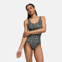 Tanktop shapewear bodysuit met string