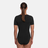 Shapewear bodysuit met korte mouw en slip