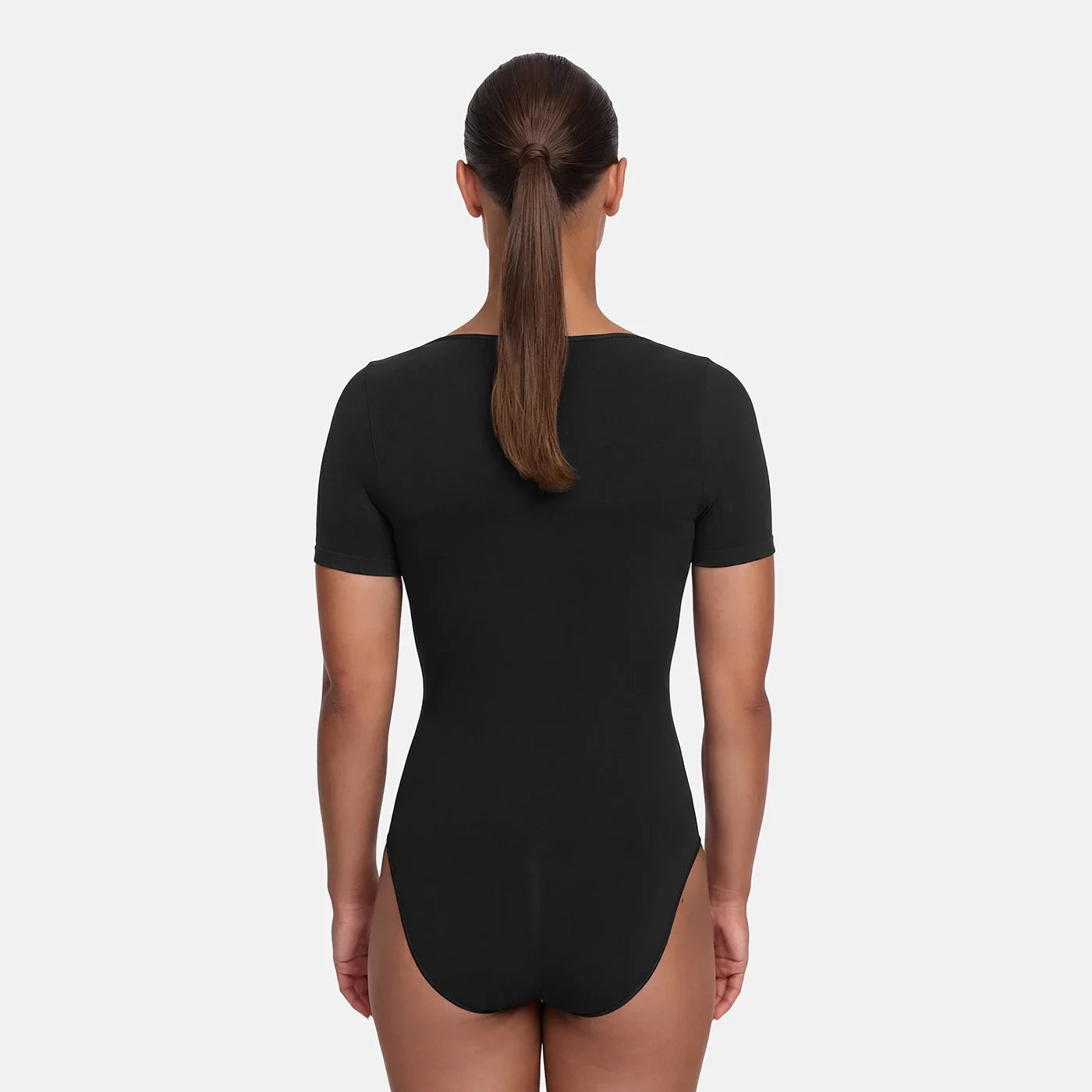 Shapewear bodysuit met korte mouw en slip