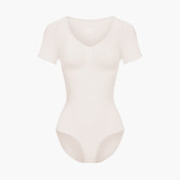 Shapewear bodysuit met korte mouw en slip