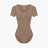 Shapewear bodysuit met korte mouw en slip