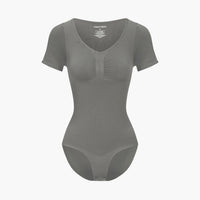 Shapewear bodysuit met korte mouw en slip