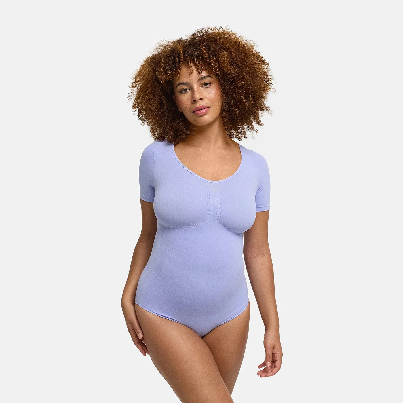 Shapewear bodysuit met korte mouw en slip