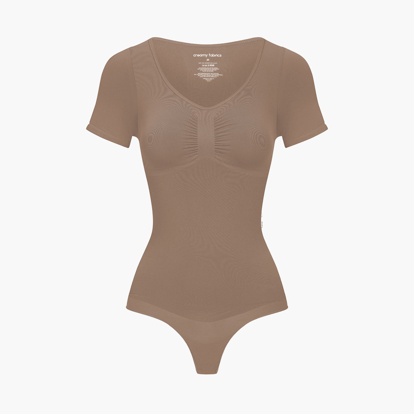 Shapewear bodysuit met korte mouw en string