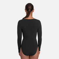 Shapewear bodysuit met lange mouw en slip