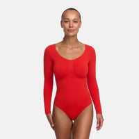Shapewear bodysuit met lange mouw en slip