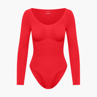 Shapewear bodysuit met lange mouw en slip