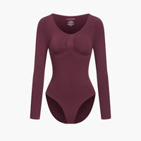 Shapewear bodysuit met lange mouw en slip