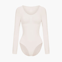 Shapewear bodysuit met lange mouw en slip
