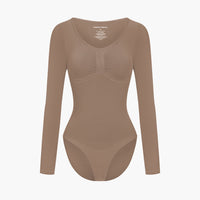 Shapewear bodysuit met lange mouw en slip