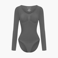 Shapewear bodysuit met lange mouw en slip