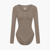 Shapewear bodysuit met lange mouw en slip