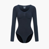Shapewear bodysuit met lange mouw en slip