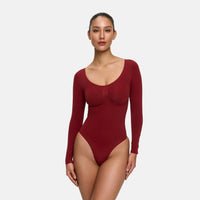Shapewear bodysuit met lange mouw en slip