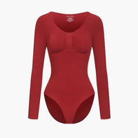Shapewear bodysuit met lange mouw en slip
