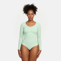 Shapewear bodysuit met lange mouw en slip