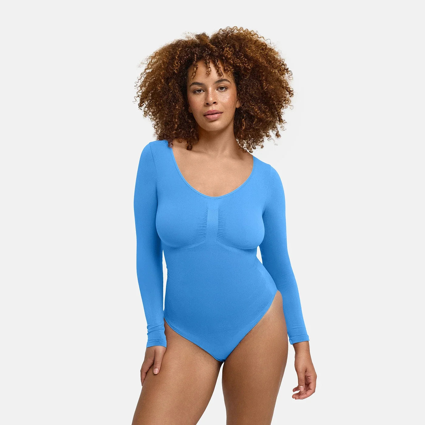 Shapewear bodysuit met lange mouw en slip