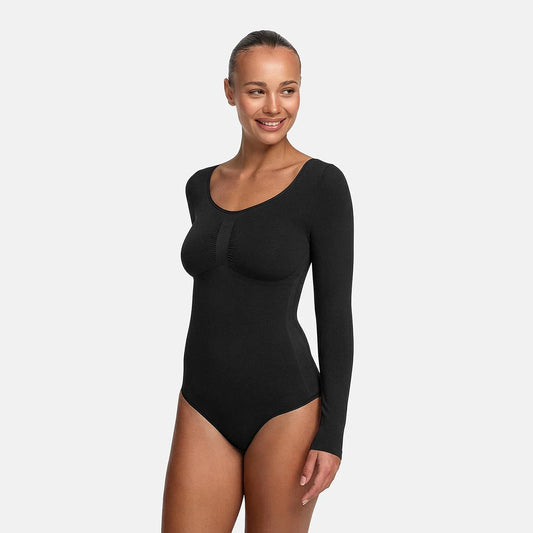 Shapewear bodysuit met lange mouw en slip