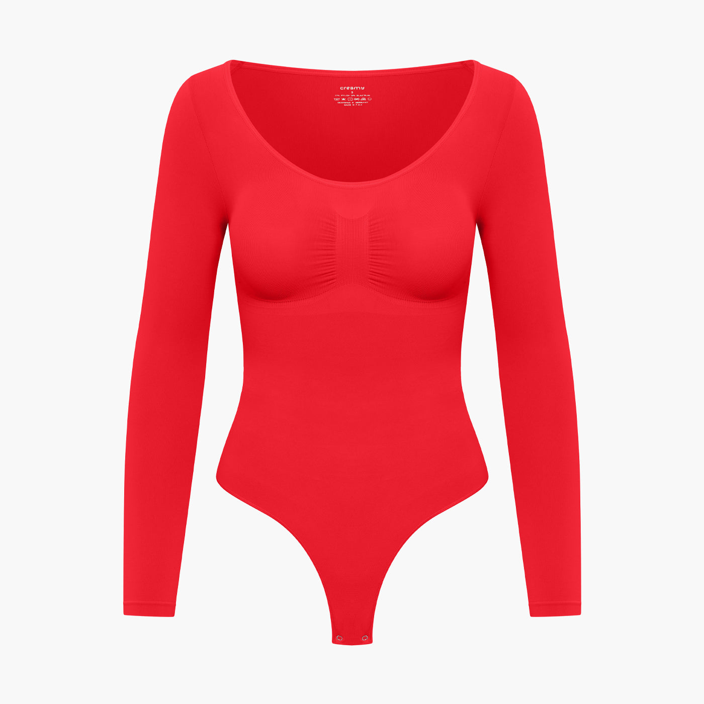 Shapewear bodysuit met lange mouw en string