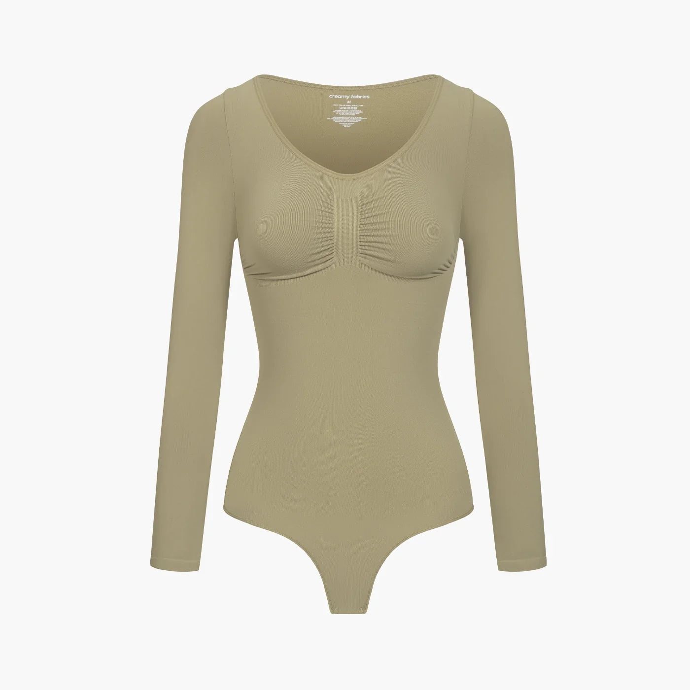 Shapewear bodysuit met lange mouw en string