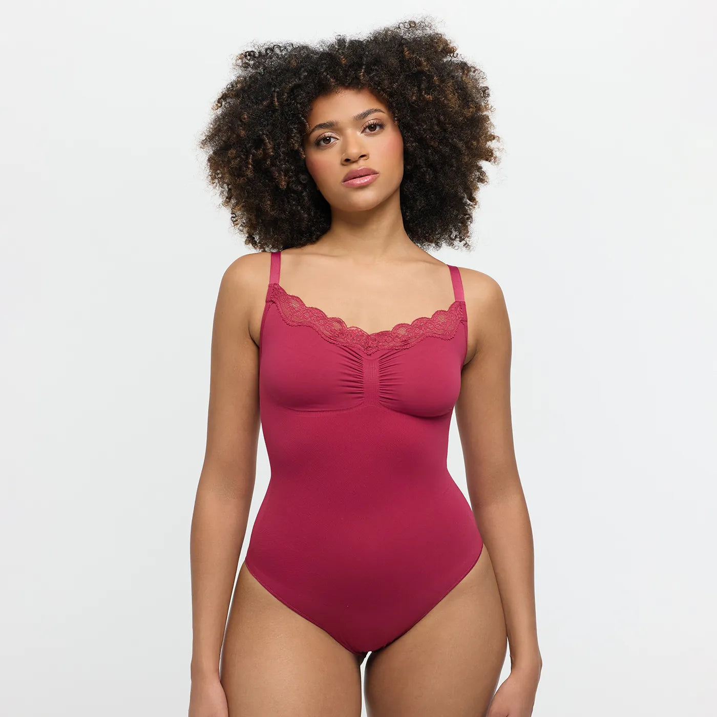 Kanten shapewear bodysuit met slip