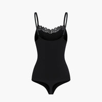 Kanten shapewear bodysuit met string