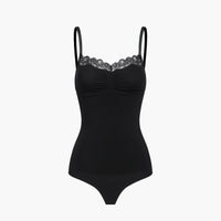 Kanten shapewear bodysuit met string