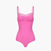 Kanten shapewear bodysuit met string