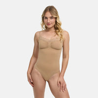 Kanten shapewear bodysuit met string