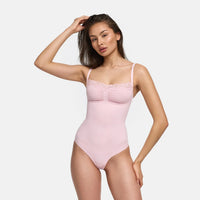 Kanten shapewear bodysuit met string