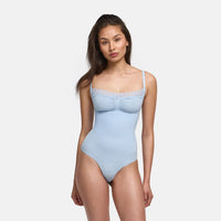 Kanten shapewear bodysuit met string