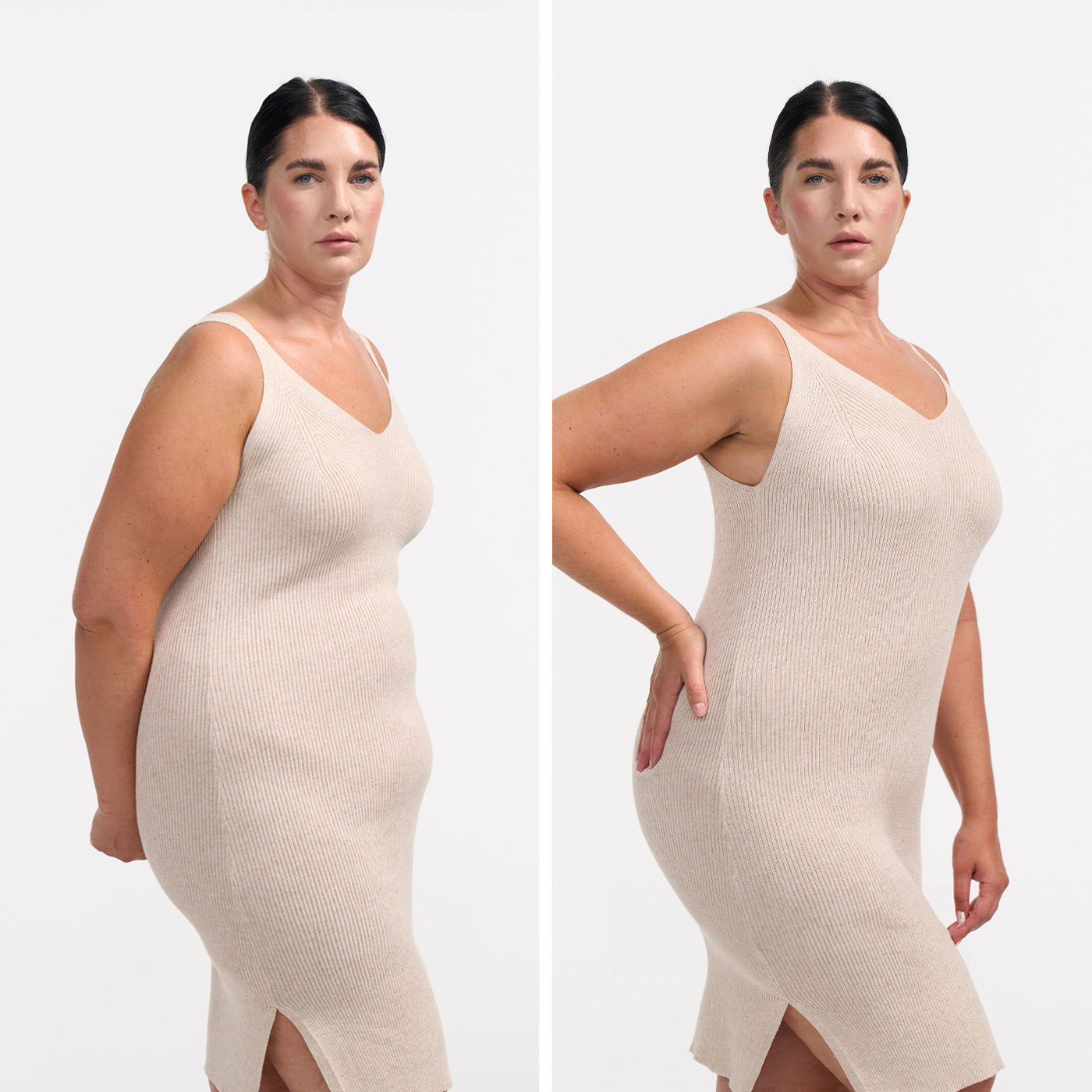 Naadloze high waist shaping short