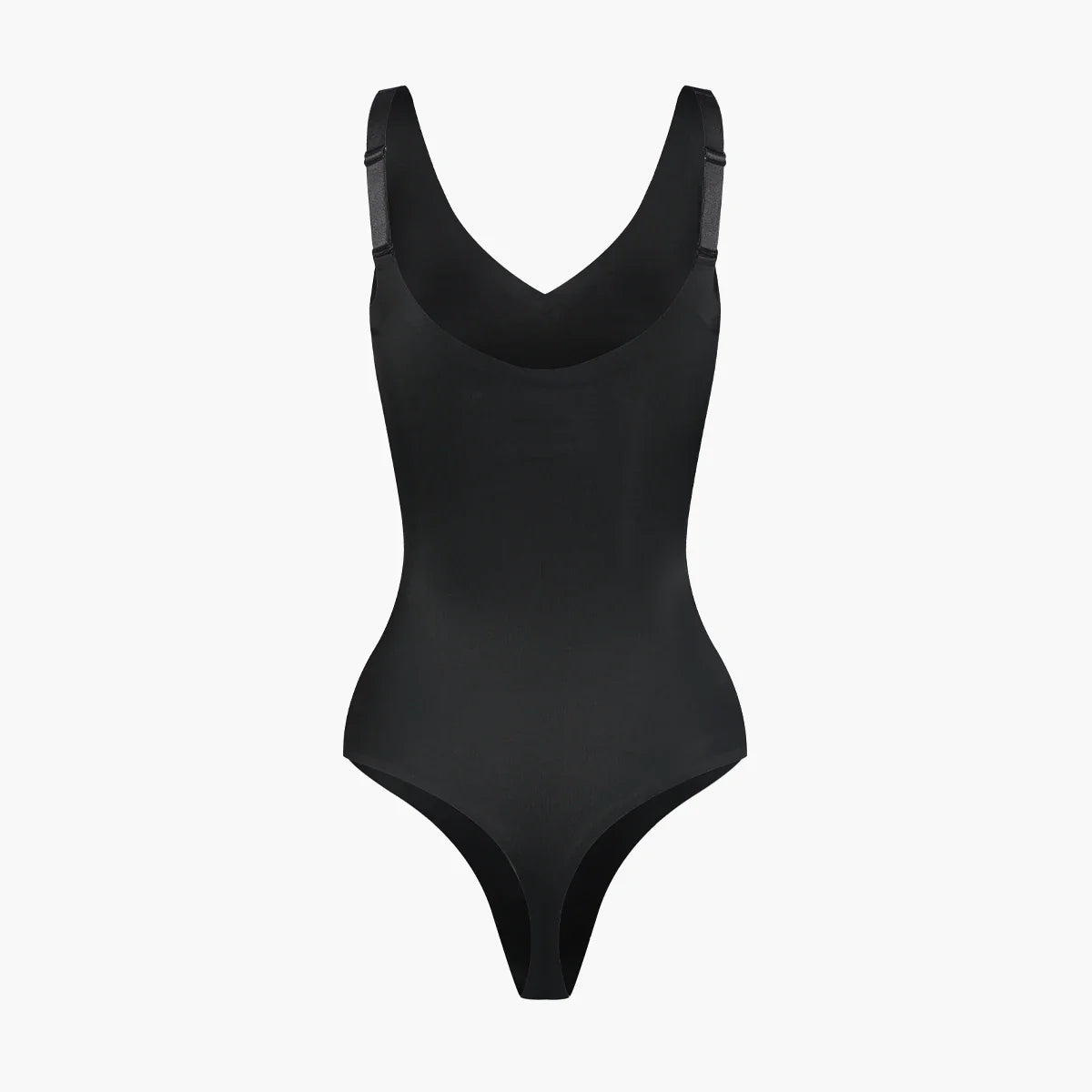 Glanzende shaping bodysuit met string