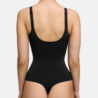 Glanzende shaping bodysuit met string