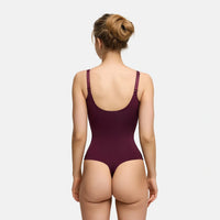Glanzende shaping bodysuit met string