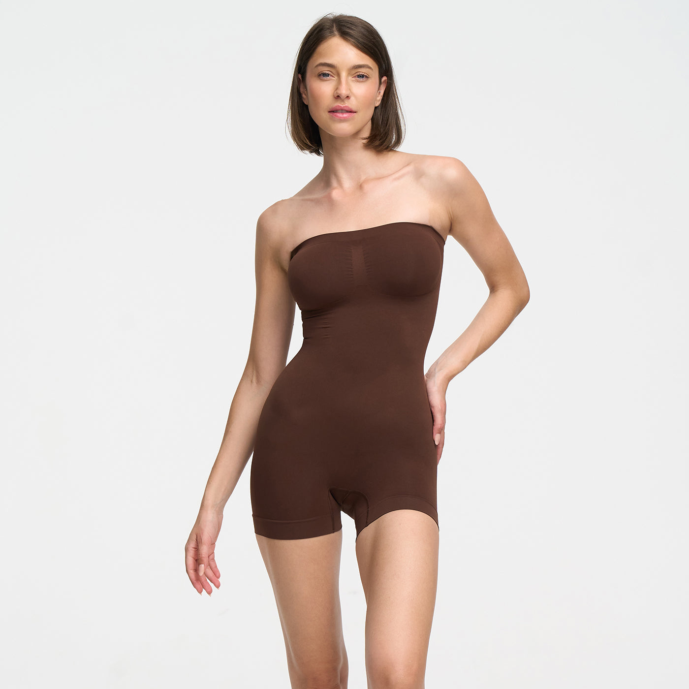Shapewear bodysuit zonder bandjes met short