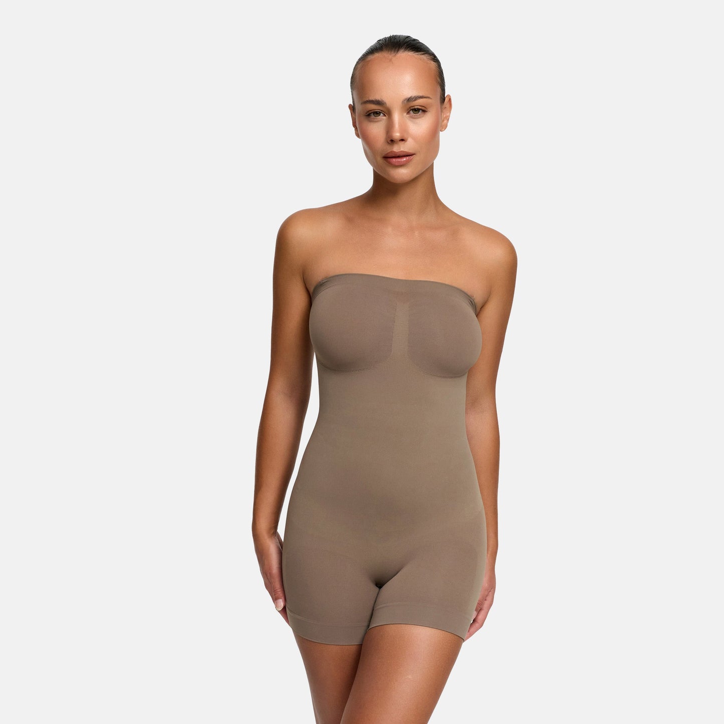 Shapewear bodysuit zonder bandjes met short
