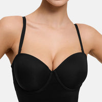 Push-up bodysuit met string en ingewerkte cups