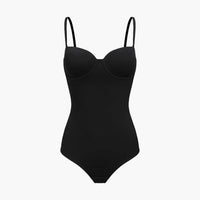 Push-up bodysuit met string en ingewerkte cups