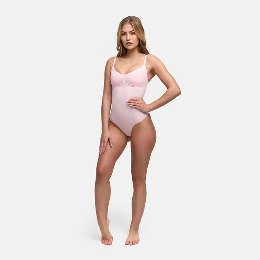 Shapewear bodysuit met beugelloze bh en string
