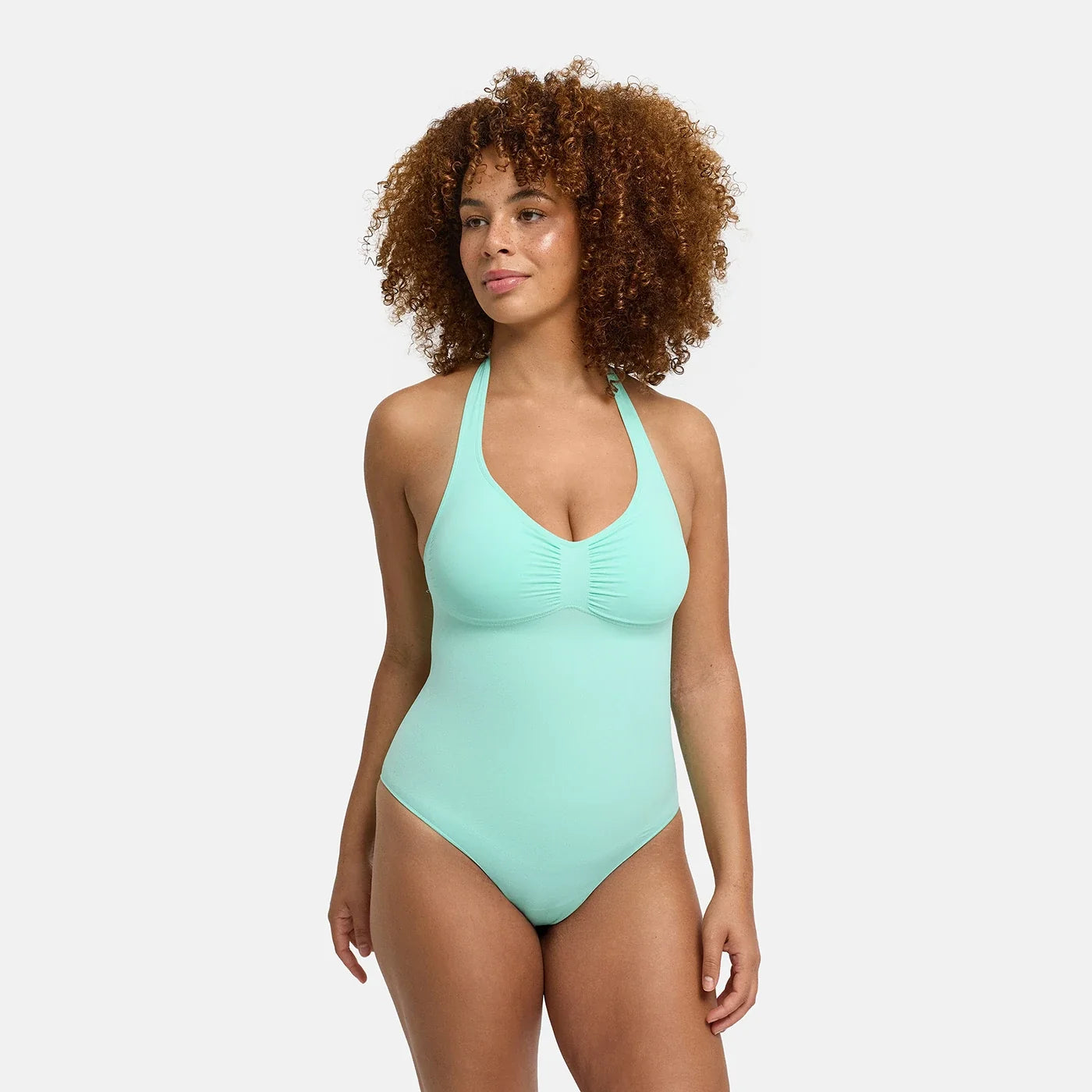 Shapewear bodysuit met halterhals, pads en slip
