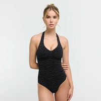 Shapewear bodysuit met halterhals, pads en slip