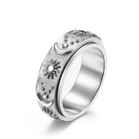 Zon en Maan Fidget Ring
