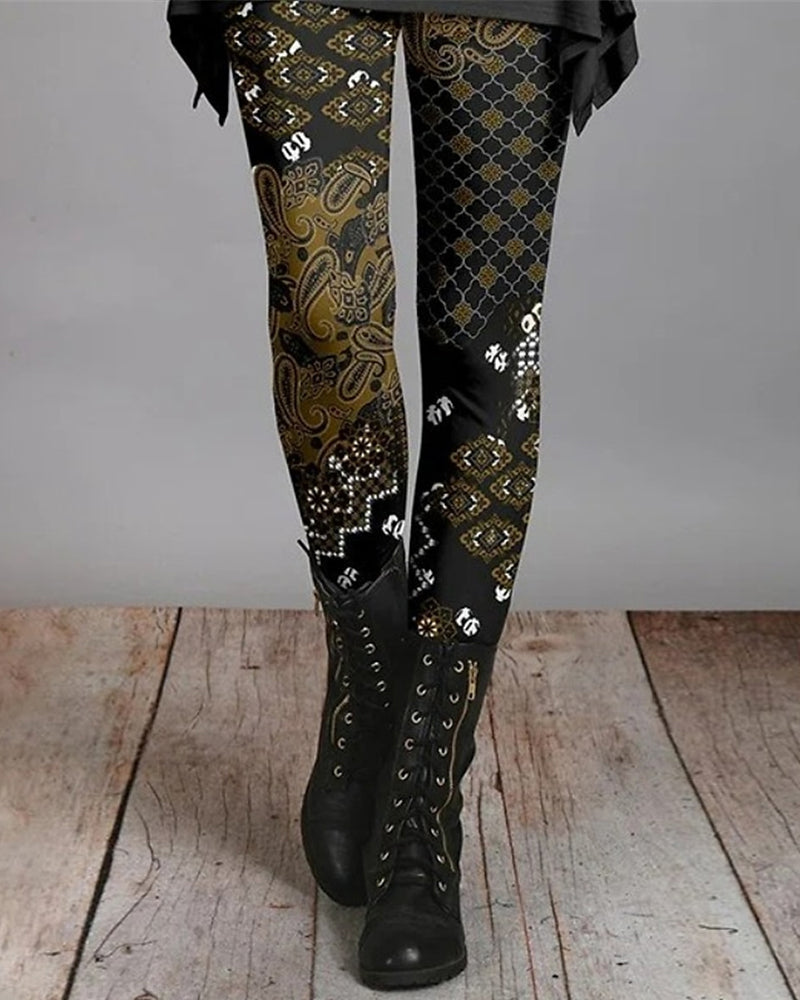 Bohemian Legging met Etnische Print – Ziva