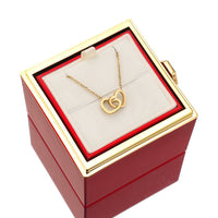 Rozenbox Cadeauset met Gegraveerde Ketting
